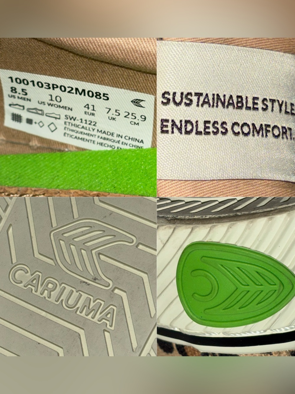 Cariuma OCA Low Canvas Sneakers Leopard Print Unisex Women's Size 10 Men's 8.5 - Picture 4 of 16